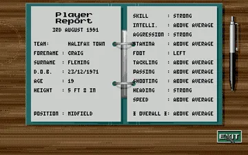 Graham Taylors Soccer Challenge_Disk1 screen shot game playing